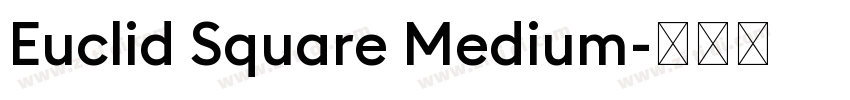 Euclid Square Medium字体转换